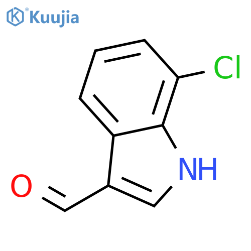 7-Chloro-1H-indole-3-carbaldehyde structure