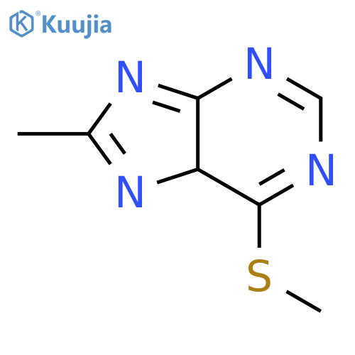9H-Purine,8-methyl-6-(methylthio)- structure