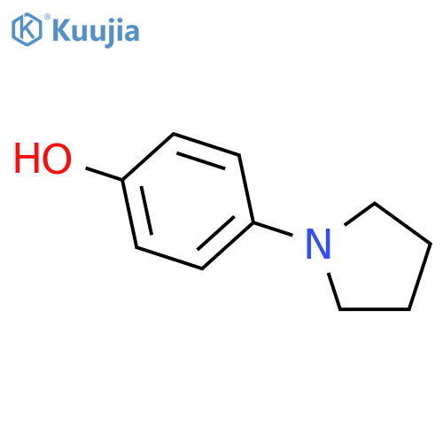 4-(Pyrrolidin-1-yl)phenol structure