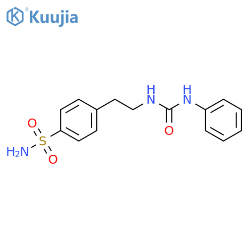 1-phenyl-3-[2-(4-sulfamoylphenyl)ethyl]urea structure