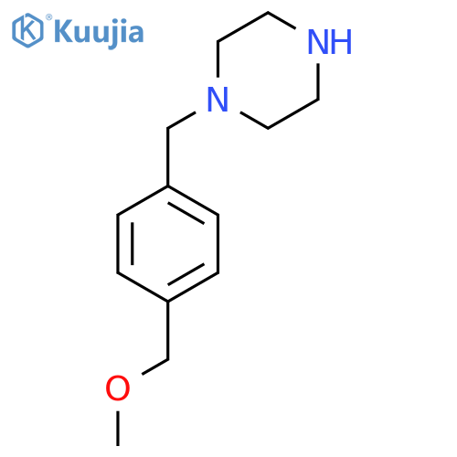 1-{4-(methoxymethyl)phenylmethyl}piperazine structure