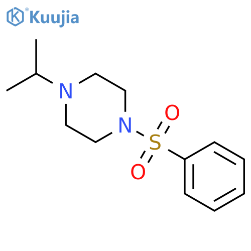 1-(phenylsulfonyl)-4-(propan-2-yl)piperazine structure