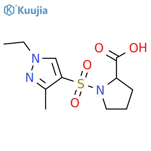 1-(1-Ethyl-3-methyl-1H-pyrazol-4-yl)sulfonylproline structure