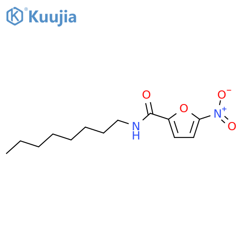 5-nitro-N-octyl-2-furamide structure