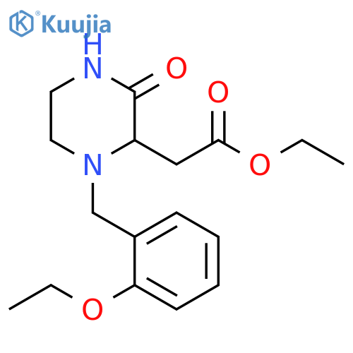 ethyl 2-{1-[(2-ethoxyphenyl)methyl]-3-oxopiperazin-2-yl}acetate structure