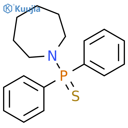 1H-Azepine, 1-(diphenylphosphinothioyl)hexahydro- structure