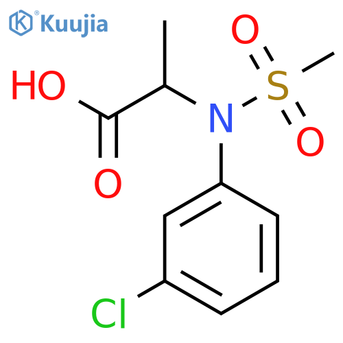 N-(3-Chlorophenyl)-N-(methylsulfonyl)alanine structure