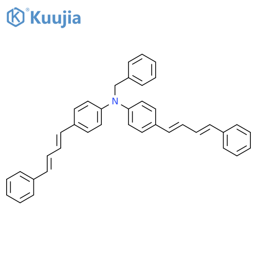 Benzenemethanamine, N,N-bis[4-(4-phenyl-1,3-butadienyl)phenyl]- structure