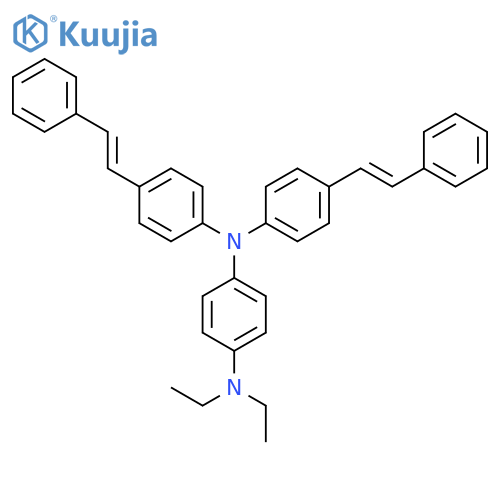 1,4-Benzenediamine, N,N-diethyl-N',N'-bis[4-(2-phenylethenyl)phenyl]- structure