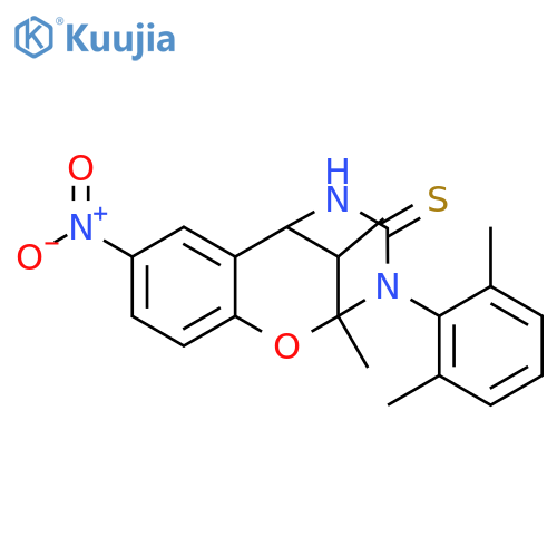 10-(2,6-dimethylphenyl)-9,13-dimethyl-4-nitro-8-oxa-10,12-diazatricyclo[7.3.1.0^{2,7}]trideca-2,4,6-triene-11-thione structure
