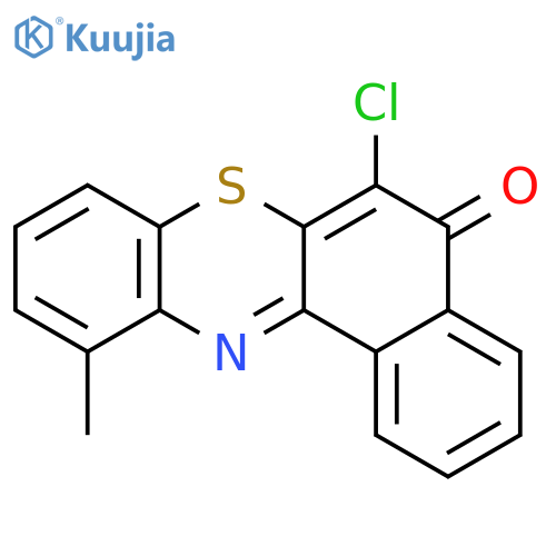 5H-Benzo[a]phenothiazin-5-one, 6-chloro-11-methyl- structure