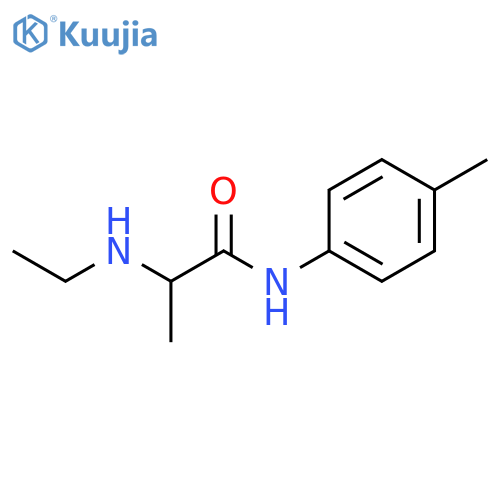 2-(ethylamino)-N-(4-methylphenyl)propanamide structure