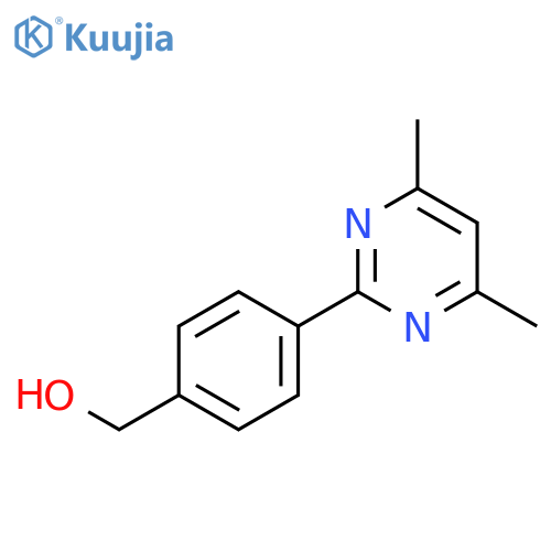 Benzenemethanol,4-(4,6-dimethyl-2-pyrimidinyl)- structure