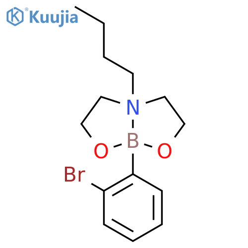 2-(2'-bromophenyl)-6-butyl-1,3,6,2-dioxazaborocan structure