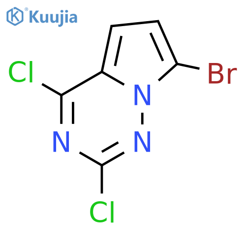 7-Bromo-2,4-dichloropyrrolo2,1-f1,2,4triazine structure