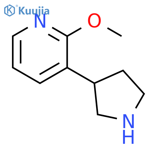 2-methoxy-3-(pyrrolidin-3-yl)pyridine structure