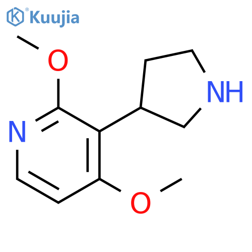 2,4-dimethoxy-3-(pyrrolidin-3-yl)pyridine structure