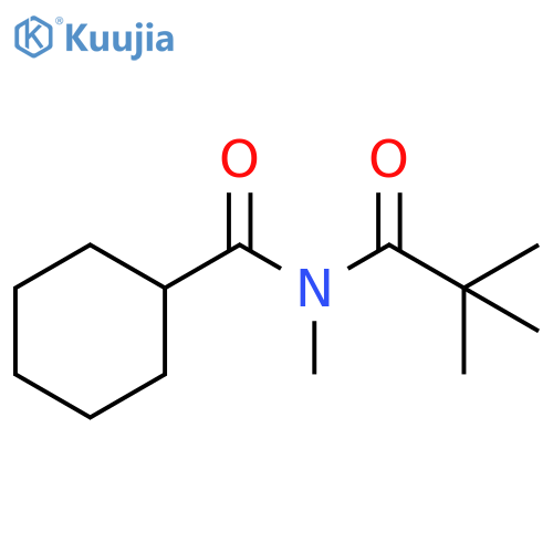 Cyclohexanecarboxamide, N-(2,2-dimethyl-1-oxopropyl)-N-methyl- structure