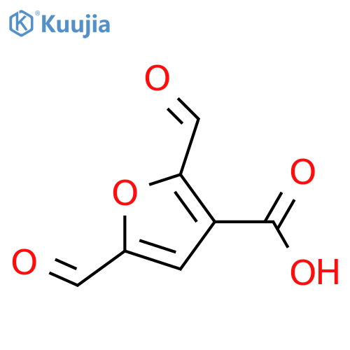 3-Furancarboxylic  acid,  2,5-diformyl- structure