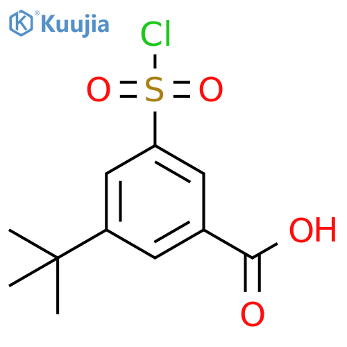 3-tert-Butyl-5-(chlorosulfonyl)benzoic acid structure