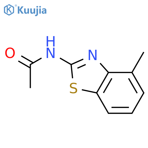 N-(4-methyl-1,3-benzothiazol-2-yl)acetamide structure