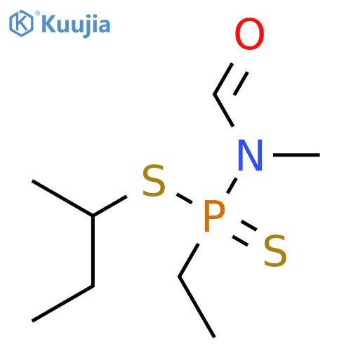 Phosphonamidodithioic acid, P-ethyl-N-formyl-N-methyl-, 1-methylpropyl ester structure