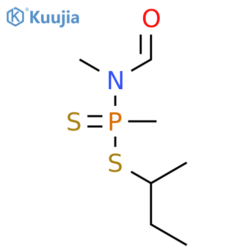 Phosphonamidodithioic acid, N-formyl-N,P-dimethyl-, 1-methylpropyl ester structure