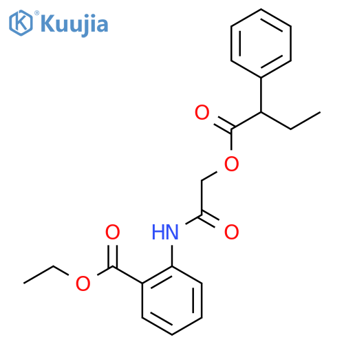Ethyl 2-{2-[(2-phenylbutanoyl)oxy]acetamido}benzoate structure
