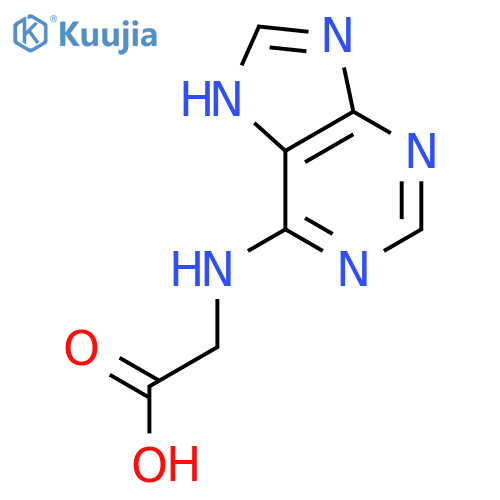 2-[(9H-purin-6-yl)amino]acetic acid structure