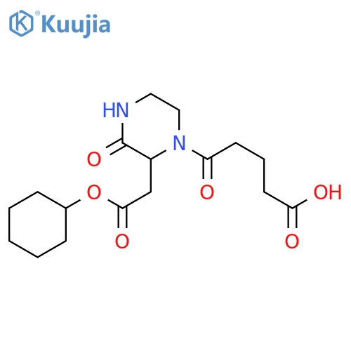 5-{2-2-(Cyclohexyloxy)-2-oxoethyl-3-oxo-1-piperazinyl}-5-oxopentanoic Acid structure
