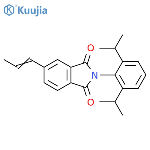 1H-Isoindole-1,3(2H)-dione,2-[2,6-bis(1-methylethyl)phenyl]-5-(1-propenyl)- structure