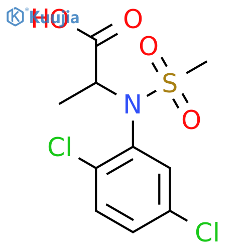 N-(2,5-Dichlorophenyl)-N-(methylsulfonyl)alanine structure
