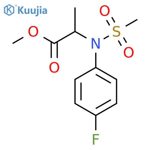 Methyl N-(4-fluorophenyl)-N-(methylsulfonyl)alaninate structure