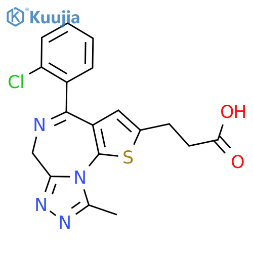 4-(2-Chlorophenyl)-9-methyl-6H-thieno3,2-f1,2,4triazolo4,3-a1,4diazepine-2-propanoic Acid structure