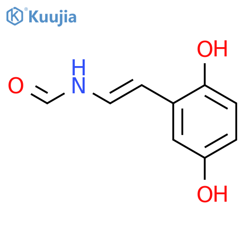 Formamide,N-[(1E)-2-(2,5-dihydroxyphenyl)ethenyl]- structure