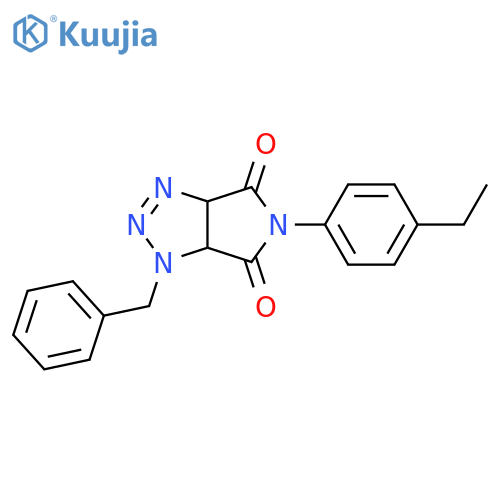 1-benzyl-5-(4-ethylphenyl)-1H,3aH,4H,5H,6H,6aH-pyrrolo[3,4-d][1,2,3]triazole-4,6-dione structure