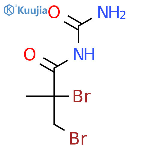 Propanamide, N-(aminocarbonyl)-2,3-dibromo-2-methyl- structure