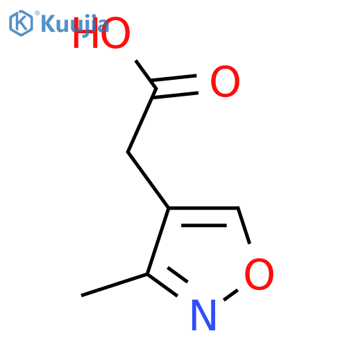 2-(3-Methyl-1,2-oxazol-4-yl)acetic acid structure