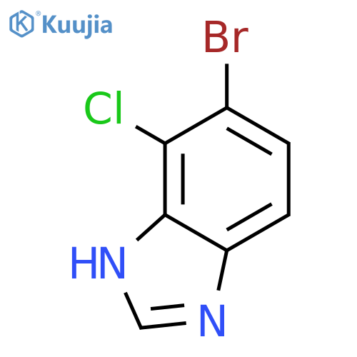 1H-Benzimidazole, 6-bromo-7-chloro- structure