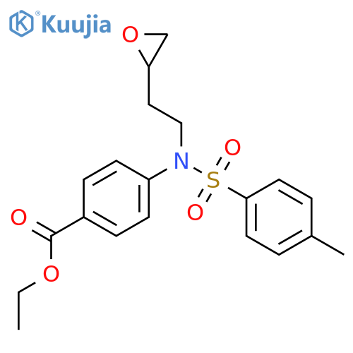 Benzoic acid,4-[[(4-methylphenyl)sulfonyl][2-(2-oxiranyl)ethyl]amino]-, ethyl ester structure
