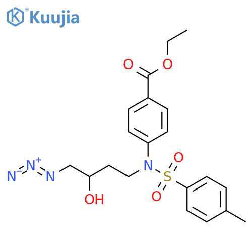 Benzoic acid,4-[(4-azido-3-hydroxybutyl)[(4-methylphenyl)sulfonyl]amino]-, ethyl ester structure