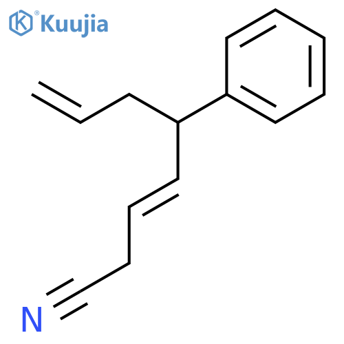 3,7-OCTADIENENITRILE, 5-PHENYL-, (E)- structure