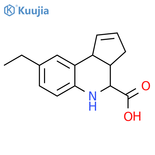 8-Ethyl-3a,4,5,9b-tetrahydro-3h-cyclopentacquinoline-4-carboxylic Acid structure