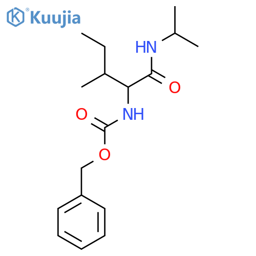 Benzyl N-[3-methyl-1-oxo-1-(propan-2-ylamino)pentan-2-yl]carbamate structure
