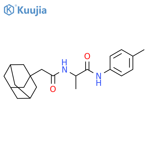 2-[2-(adamantan-1-yl)acetamido]-N-(4-methylphenyl)propanamide structure