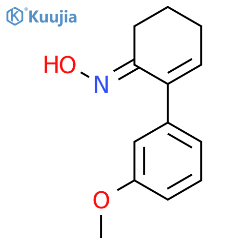 2-Cyclohexen-1-one, 2-(3-methoxyphenyl)-, oxime structure
