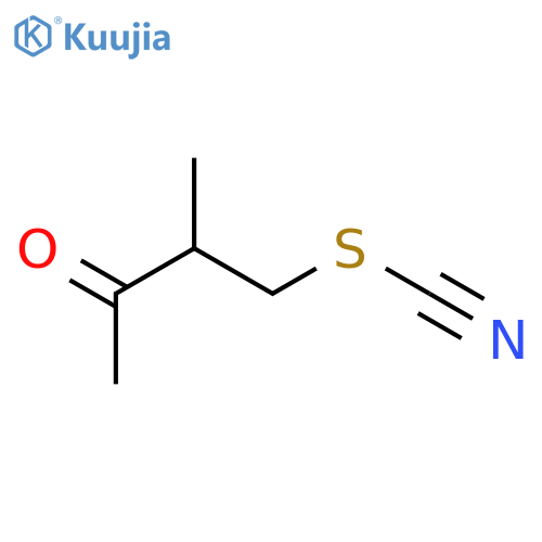 Thiocyanic acid,2-methyl-3-oxobutyl ester structure