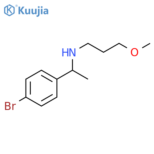 1-(4-bromophenyl)ethyl(3-methoxypropyl)amine structure