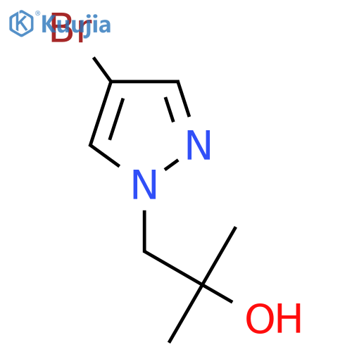1-(4-bromo-1H-pyrazol-1-yl)-2-methylpropan-2-ol structure