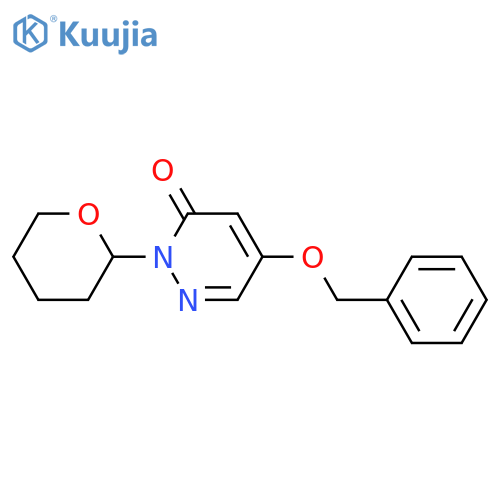 5-(Benzyloxy)-2-(2-tetrahydropyranyl)pyridazin-3(2H)-one structure